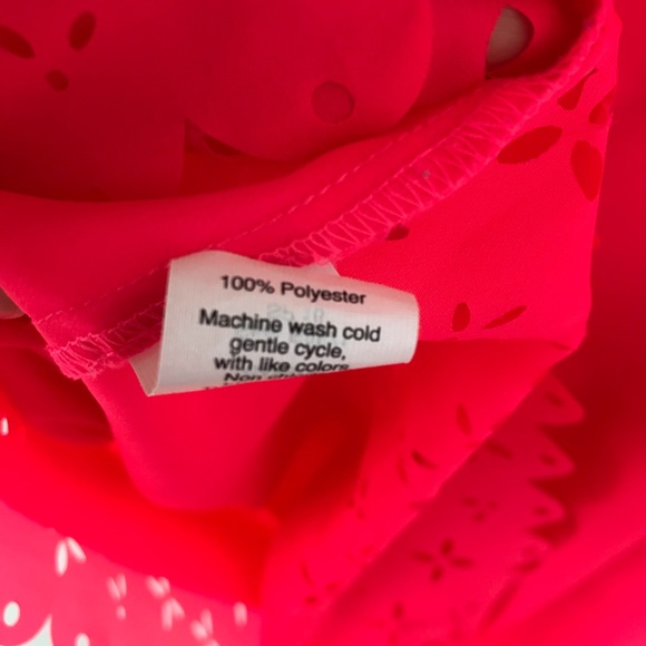 J Crew hot pink t shirt with cut out details - Picture 11 of 11